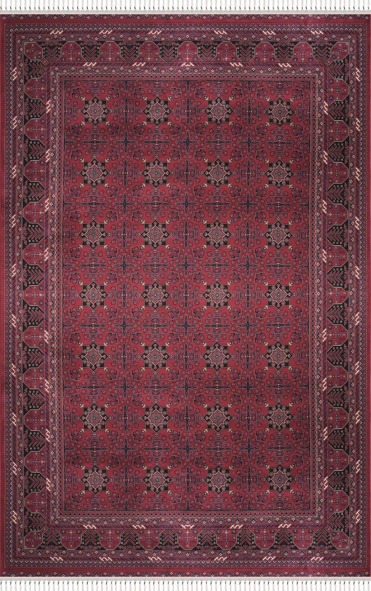 Burj 8731BU Bordo - Makine Halısı