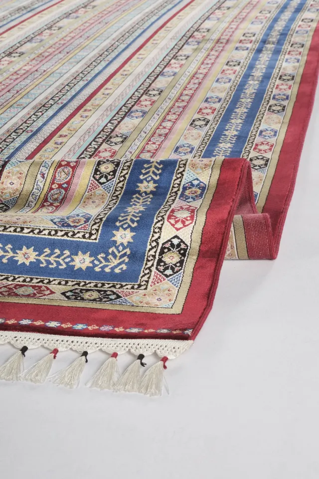 Burj 8741BU Bordo - Makine Halısı